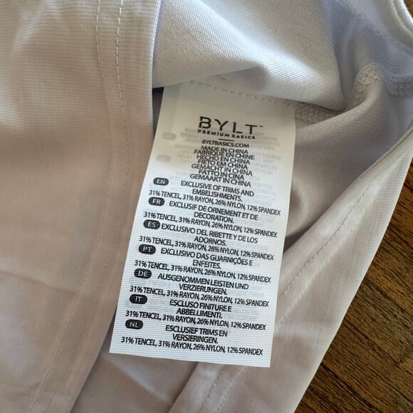 BYLT Men's White T-Shirt - Size L - Picture 3 of 7